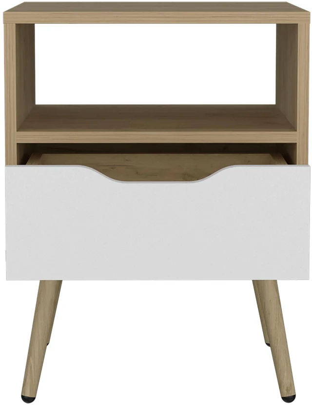 Alt view image 6 of 6 - Nightstand, 1 Drawer, 1 Shelf
