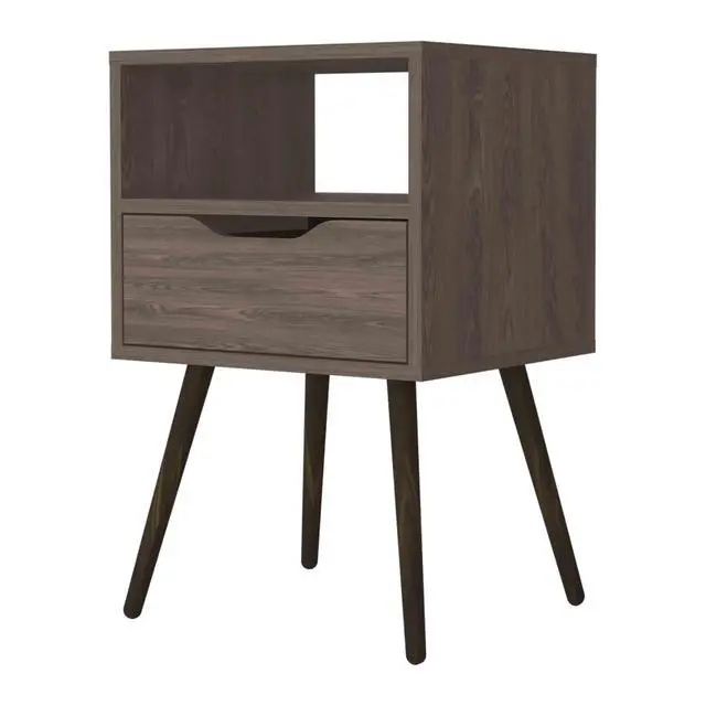 Alt view image 5 of 7 - Allie Nightstand, Superior Top, Open Shelf, One Drawer