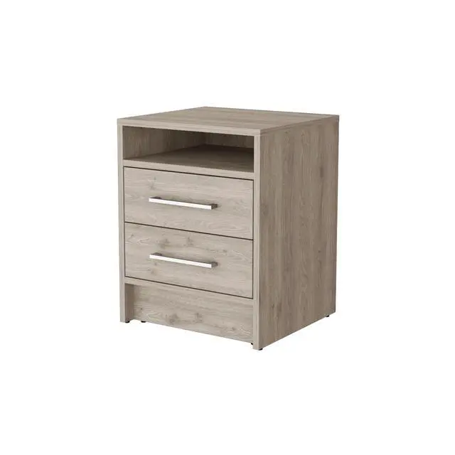 Alt view image 2 of 7 - Philadelphia Nightstand, Two Drawers, Concealed Shelf