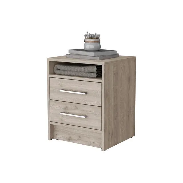 Alt view image 7 of 7 - Philadelphia Nightstand, Two Drawers, Concealed Shelf