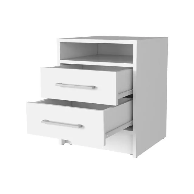 Alt view image 6 of 7 - Philadelphia Nightstand, Two Drawers, Concealed Shelf