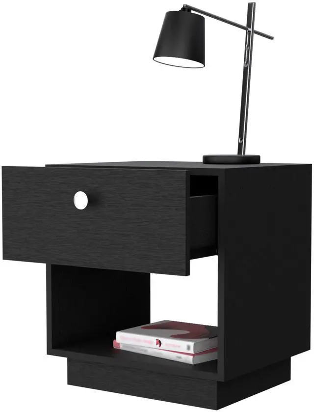 Alt view image 3 of 6 - Sumter 1 Drawer Nightstand, Storage Shelf