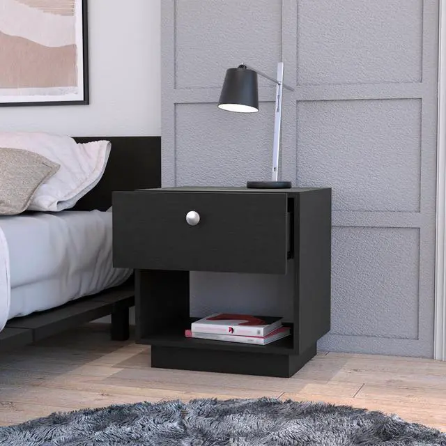 Alt view image 5 of 6 - Sumter 1 Drawer Nightstand, Storage Shelf