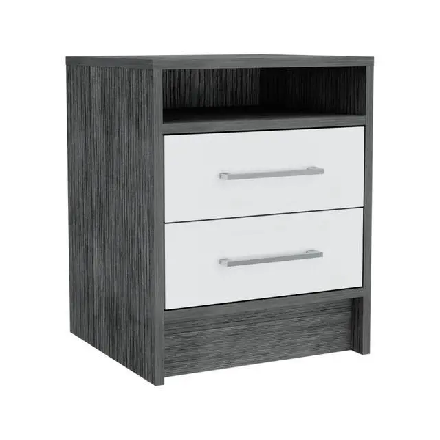 Alt view image 5 of 6 - Philadelphia Nightstand, Two Drawers, Concealed Shelf