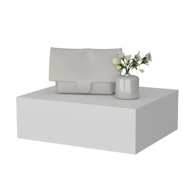 Alt view image 3 of 7 - Vienna Floating Nightstand, Sleek Wall-Mounted Design With Spacious Drawer Storage