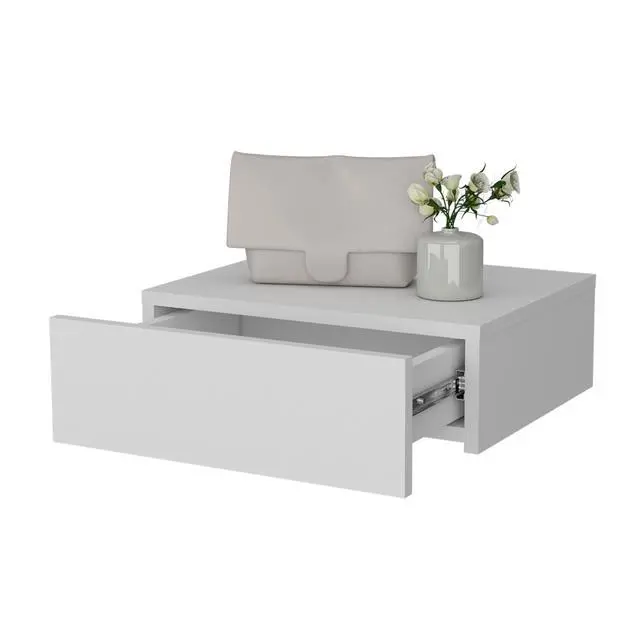 Alt view image 6 of 7 - Vienna Floating Nightstand, Sleek Wall-Mounted Design With Spacious Drawer Storage