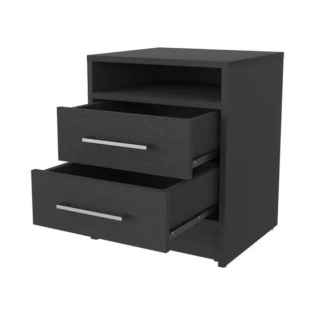 Alt view image 6 of 7 - Eastover Nightstand 2.0 In Melamine With Two Drawers