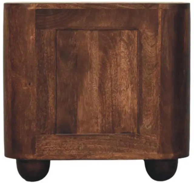 Alt view image 7 of 7 - Solid Wood Marlowe Fluted Nightstand,Brown,2-Drawers