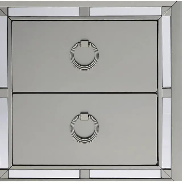 Alt view image 4 of 7 - Chloe Gemstone Silver Nightstand