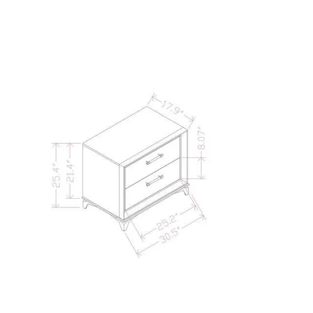 Alt view image 3 of 5 - Star White Nightstand