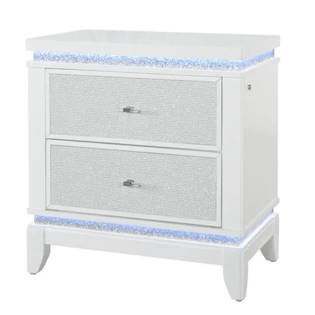 Alt view image 5 of 7 - ADALID WHITE NIGHTSTAND