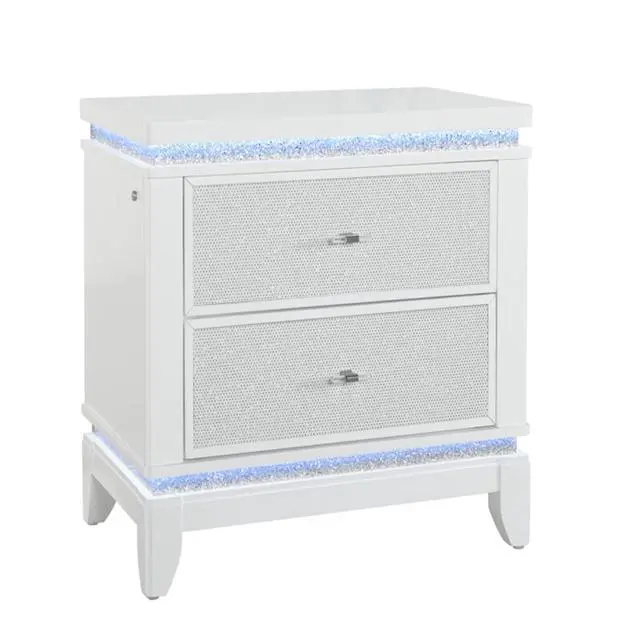 Alt view image 4 of 7 - ADALID WHITE NIGHTSTAND