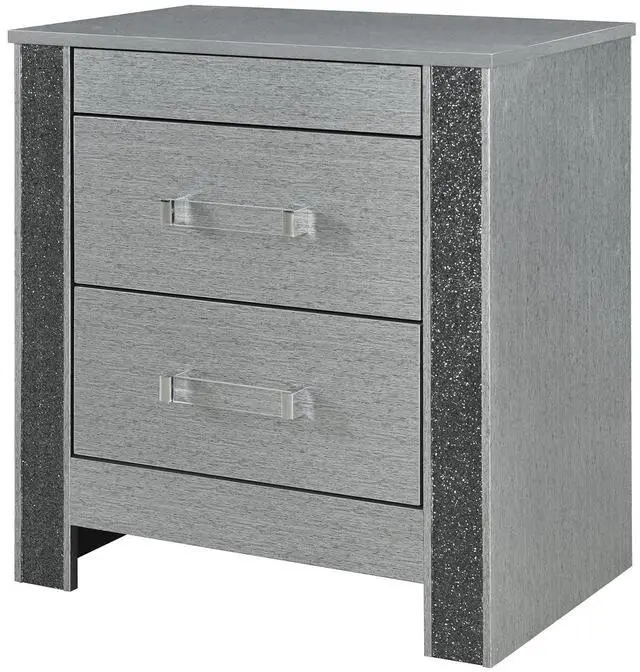Alt view image 5 of 7 - Lorenzo Silver Nightstand