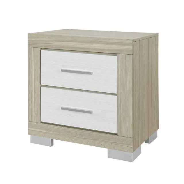 Alt view image 4 of 7 - Elsa Natural And White Nightstand