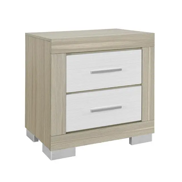 Alt view image 5 of 7 - Elsa Natural And White Nightstand