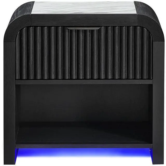 Main image of Beverly Black And White Nightstand