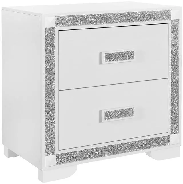 Alt view image 4 of 6 - Soulmarie White Nightstand With Cooler And Speaker