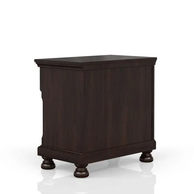 Alt view image 3 of 6 - Dark Cherry Nightstand Two Drawer