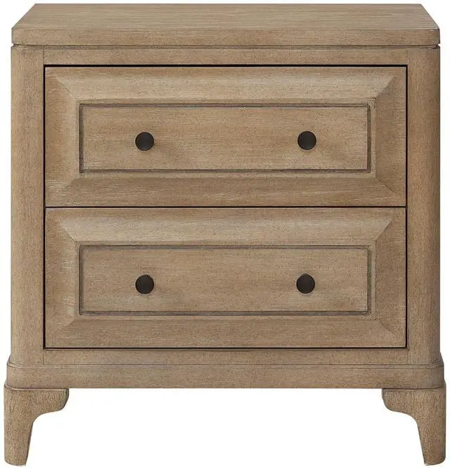 Main image of 2 Drawer Nightstand With Sand Finish