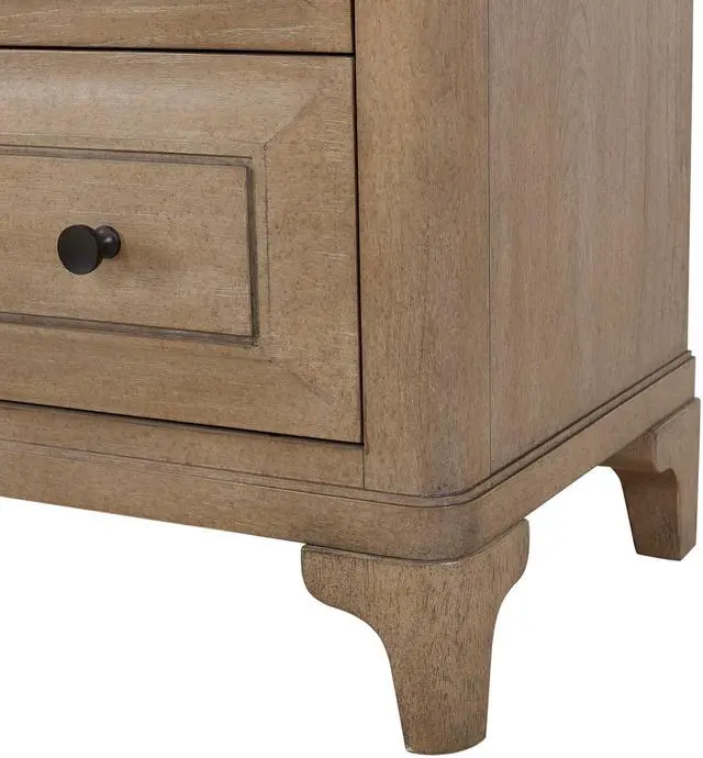 Alt view image 6 of 7 - 2 Drawer Nightstand With Sand Finish