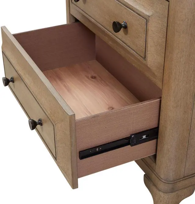 Alt view image 5 of 7 - 2 Drawer Nightstand With Sand Finish