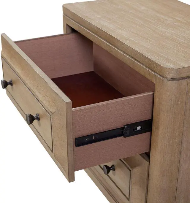 Alt view image 7 of 7 - 2 Drawer Nightstand With Sand Finish
