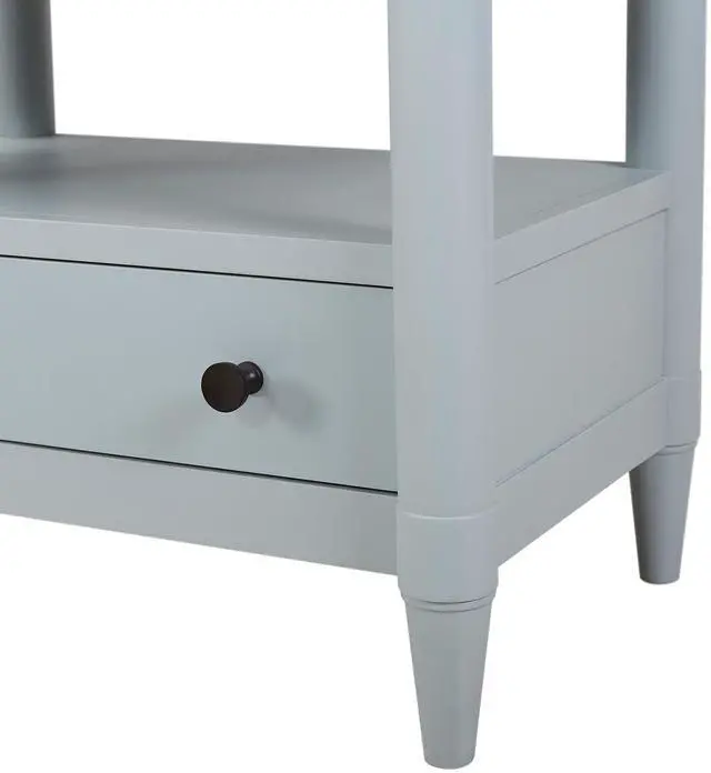 Alt view image 7 of 7 - Open Nightstand Ocean Finish With 2 Drawers