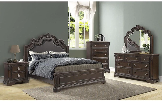 Alt view image 2 of 5 - Mahogany 2 Drawer Nightstand