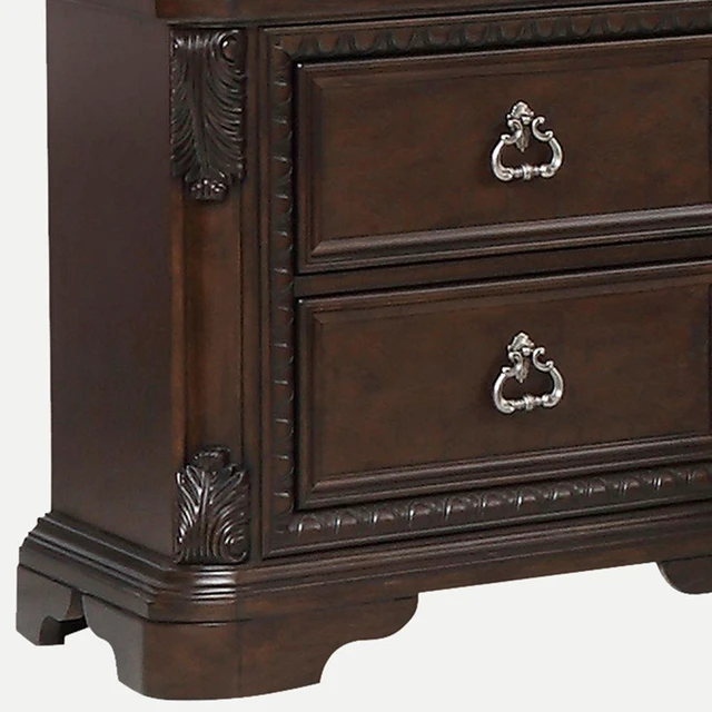 Alt view image 3 of 5 - Mahogany 2 Drawer Nightstand