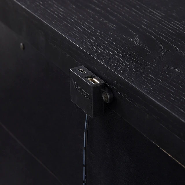 Alt view image 2 of 7 - 3 Drawer Nightstand With Usb