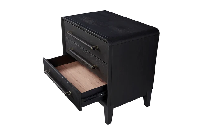 Alt view image 5 of 7 - 3 Drawer Nightstand With Usb