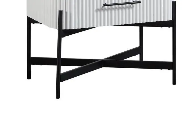 Alt view image 3 of 4 - 2 Drawer Nightstand - White (Usb Type C)