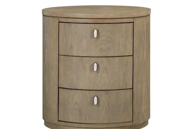 Alt view image 2 of 6 - Oval Nightstand - Toffee