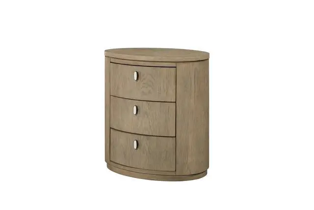 Alt view image 4 of 6 - Oval Nightstand - Toffee