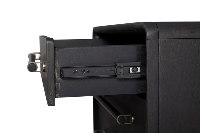Alt view image 4 of 7 - 3 Drawer Nightstand With Usb
