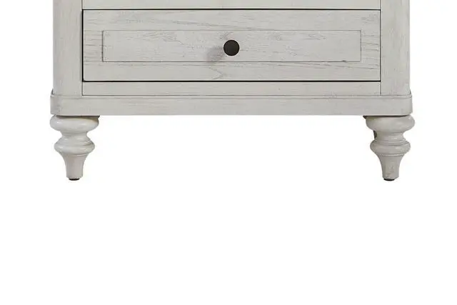 Alt view image 3 of 6 - 3 Drawer Nightstand With Usb - Cement And Sand