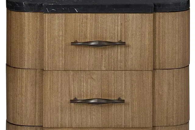 Alt view image 4 of 4 - 2 Drawer Nightstand (Stone Top)