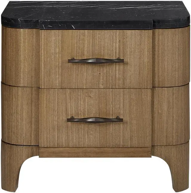 Main image of 2 Drawer Nightstand (Stone Top)
