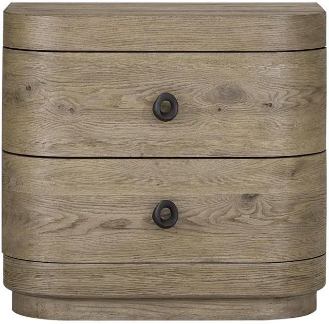 Main image of Large 2-Drawer Nightstand In English Knotty Oak