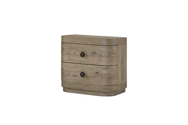 Alt view image 4 of 4 - Large 2-Drawer Nightstand In English Knotty Oak