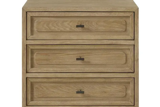 Alt view image 4 of 4 - 3 Drawer Nighstand - Cashew