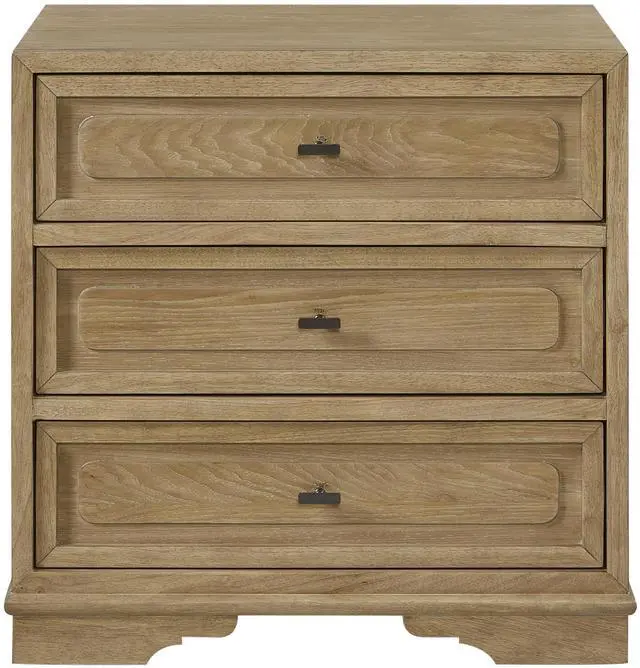 Main image of 3 Drawer Nighstand - Cashew
