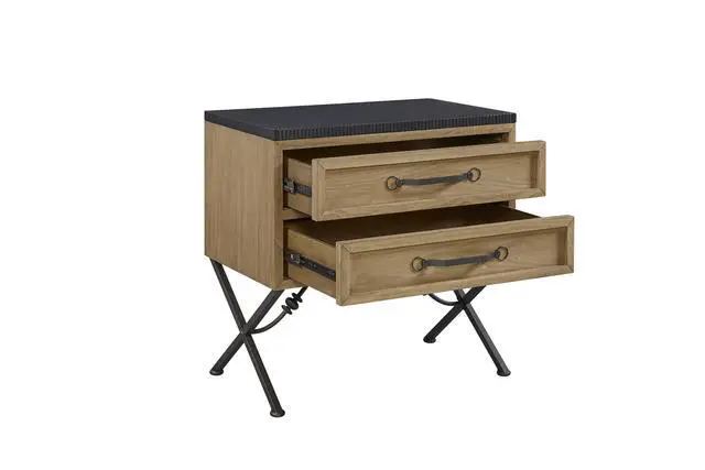 Alt view image 4 of 4 - 2 Drawer Nightstand - Cashew