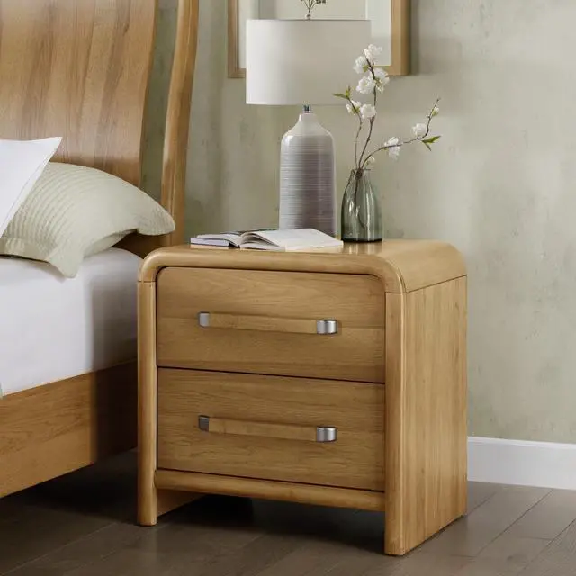 Alt view image 2 of 6 - 2-Drawer Nightstand With Usb