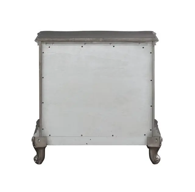 Alt view image 5 of 5 - Ariadne Antique Platinum Finish Nightstand