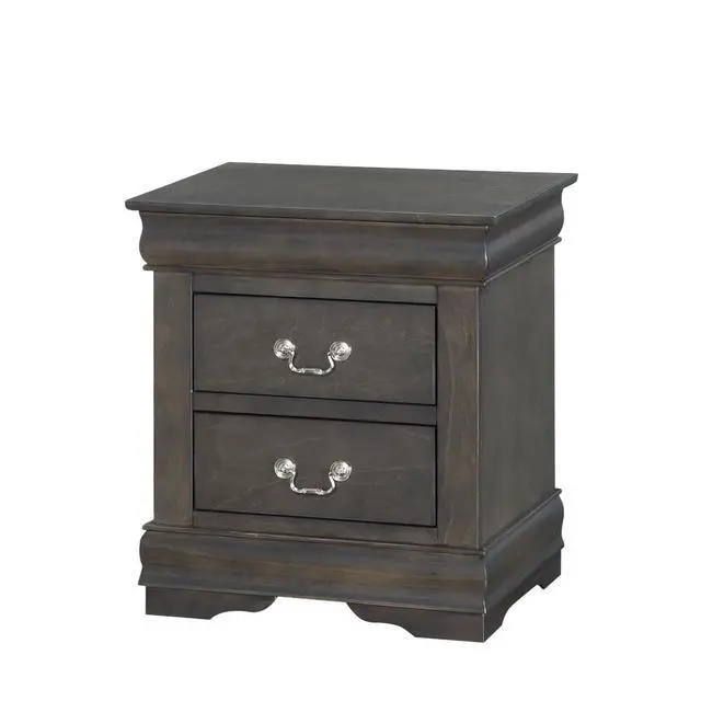 Alt view image 3 of 6 - Louis Philippe Dark Gray Nightstand