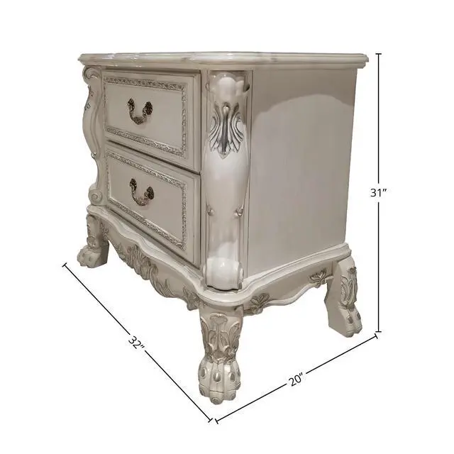 Alt view image 3 of 5 - Dresden Ii Bone White Finish Nightstand