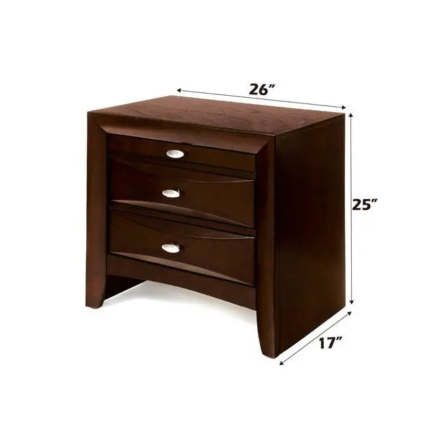 Alt view image 5 of 5 - Ireland Espresso Finish Nightstand