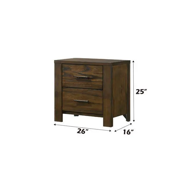 Alt view image 3 of 6 - Merrilee Oak Finish Nightstand