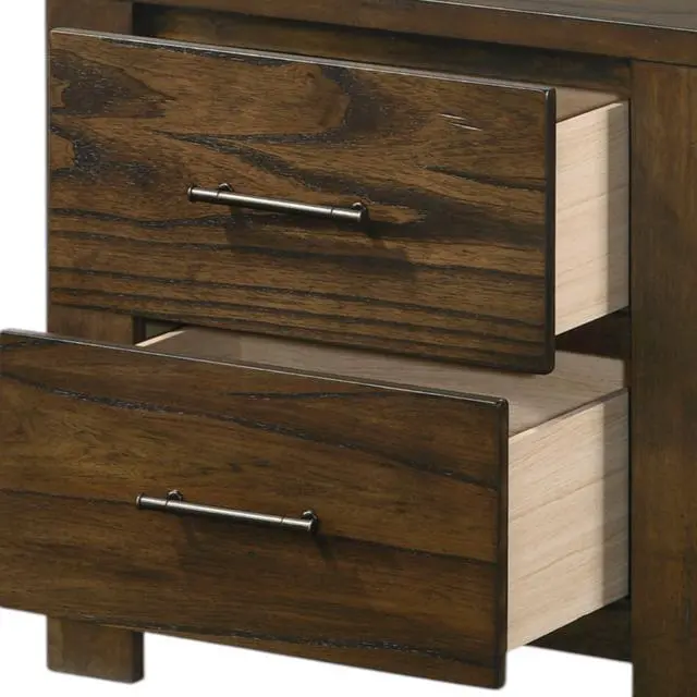Alt view image 6 of 6 - Merrilee Oak Finish Nightstand